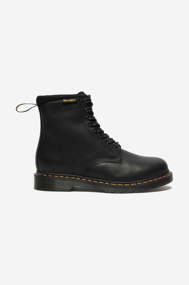 Шкіряні черевики Dr. Martens 1460 Pascal колір чорний на плоскому ходу злегка утеплена DM27084001