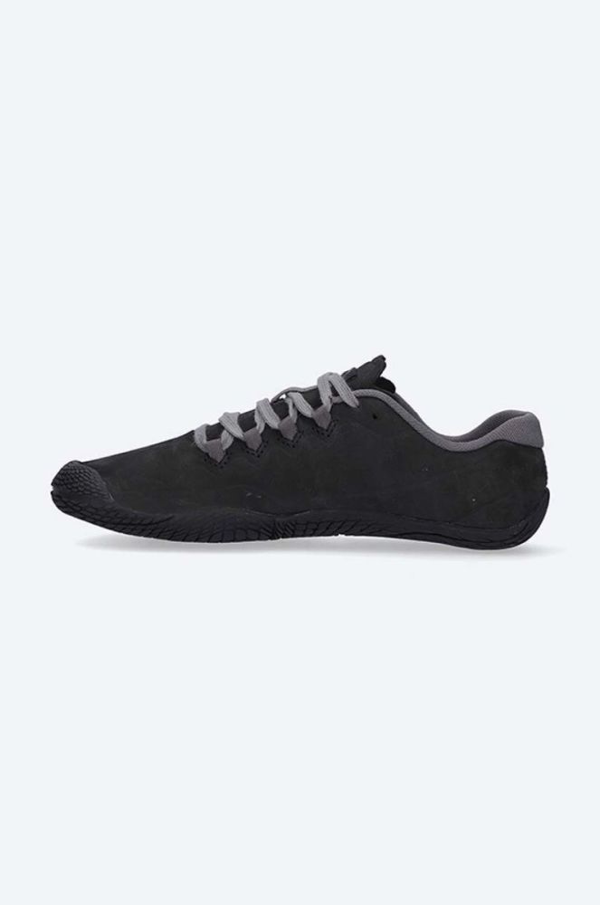 Замшеві туфлі Merrell Vapor Glove 3 Luna жіночі колір чорний на плоскому ходу фото 3
