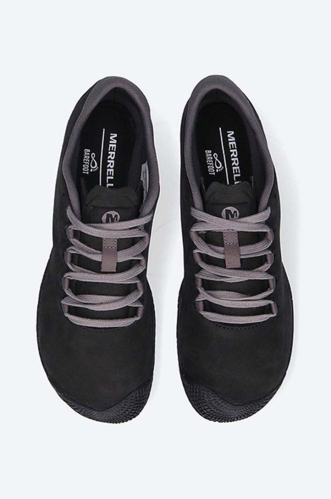 Замшеві туфлі Merrell Vapor Glove 3 Luna жіночі колір чорний на плоскому ходу фото 4