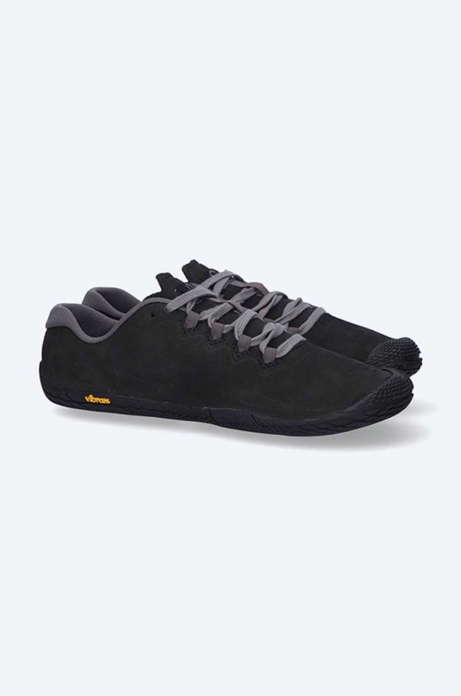 Замшеві туфлі Merrell Vapor Glove 3 Luna жіночі колір чорний на плоскому ходу фото 5