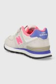 Дитячі кросівки New Balance колір сірий PV574DK2-GREY/PINK