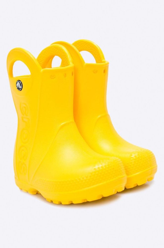Crocs - Дитячі гумові чоботи Handle Rain колір жовтий фото 2