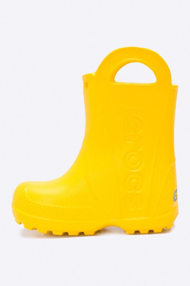 Crocs - Дитячі гумові чоботи Handle Rain колір жовтий фото 3