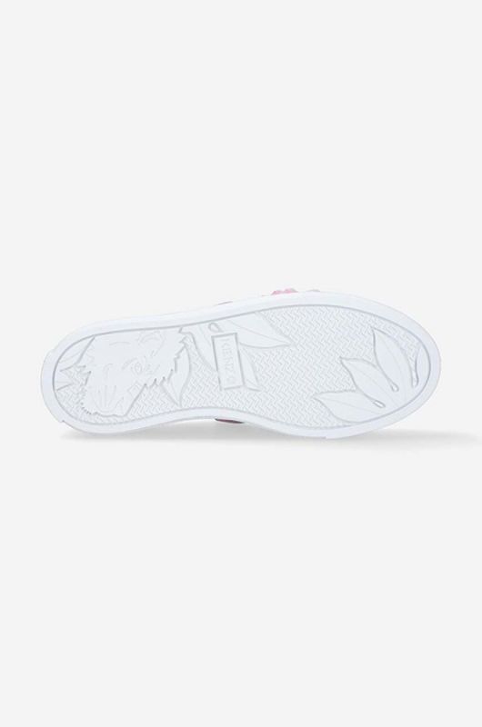 Дитячі шкіряні кросівки Kenzo Kids K59039 колір рожевий фото 2