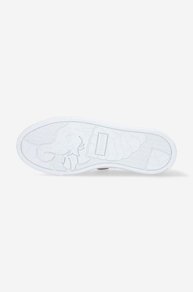 Дитячі шкіряні кросівки Kenzo Kids K59039 колір рожевий фото 4