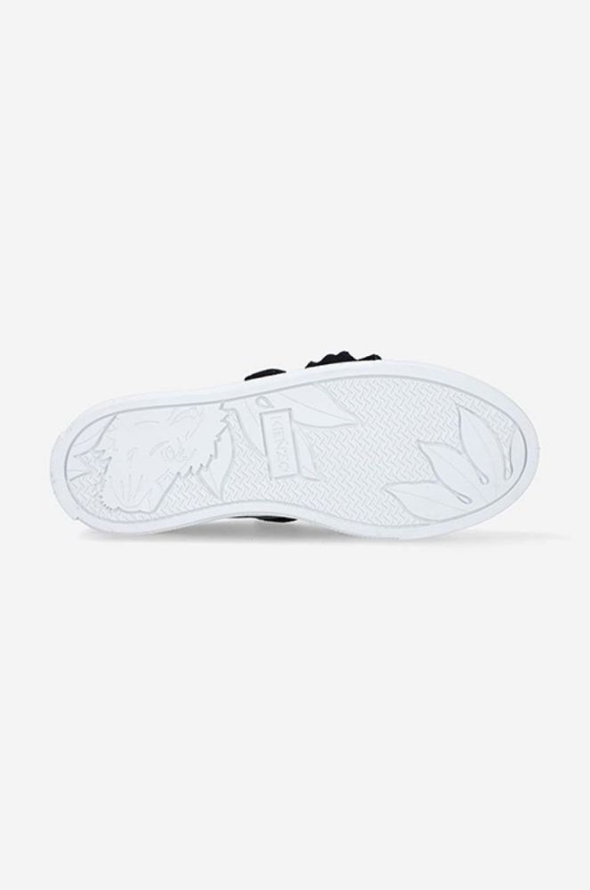 Дитячі шкіряні кросівки Kenzo Kids K59039 колір чорний фото 2