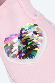 Дитячі кеди Vans Sequin Patch Classic Slip-On колір рожевий