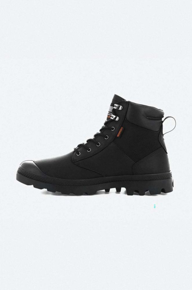 Черевики Palladium Pampa Shield Wp+ Lth чоловічі колір чорний фото 3
