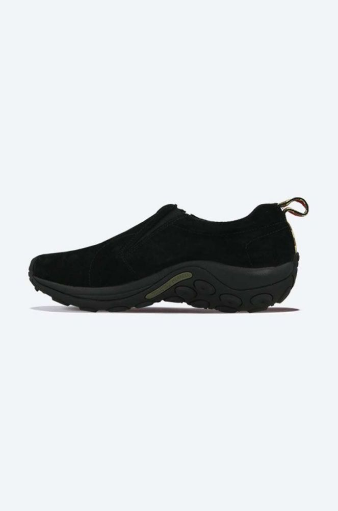 Замшеві кросівки Merrell Jungle Moc чоловічі колір чорний фото 3