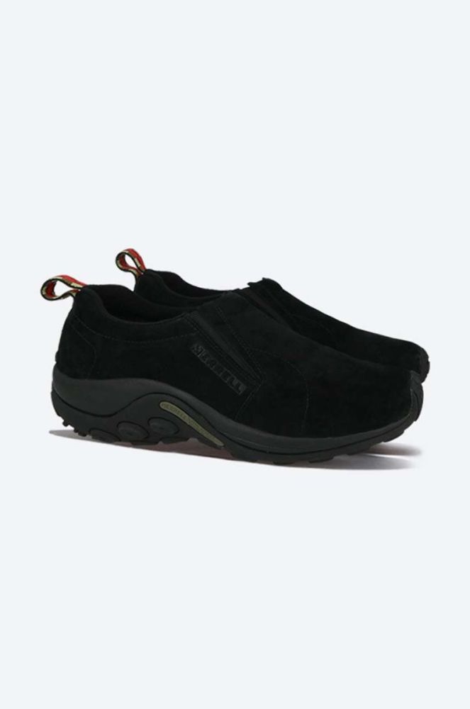 Замшеві кросівки Merrell Jungle Moc чоловічі колір чорний фото 4