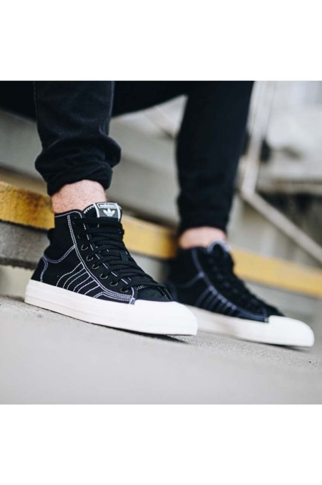 Кеди adidas Originals Nizza чоловічі колір чорний F34057-black фото 7