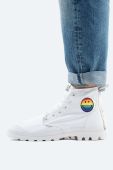 Кеди Palladium Pampa Smiley Pride колір білий