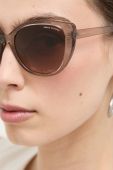 Сонцезахисні окуляри Armani Exchange 0AX4111S жіночі колір коричневий