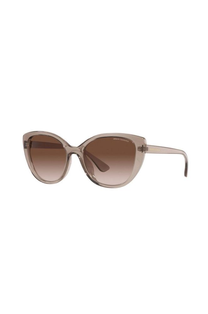Сонцезахисні окуляри Armani Exchange 0AX4111S жіночі колір коричневий фото 2