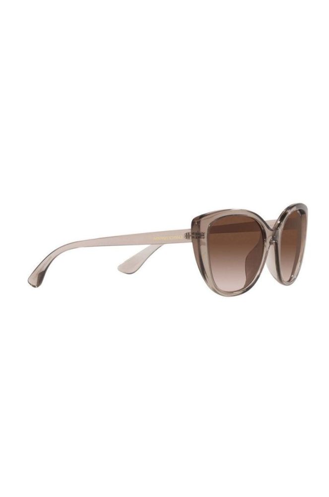 Сонцезахисні окуляри Armani Exchange 0AX4111S жіночі колір коричневий фото 5