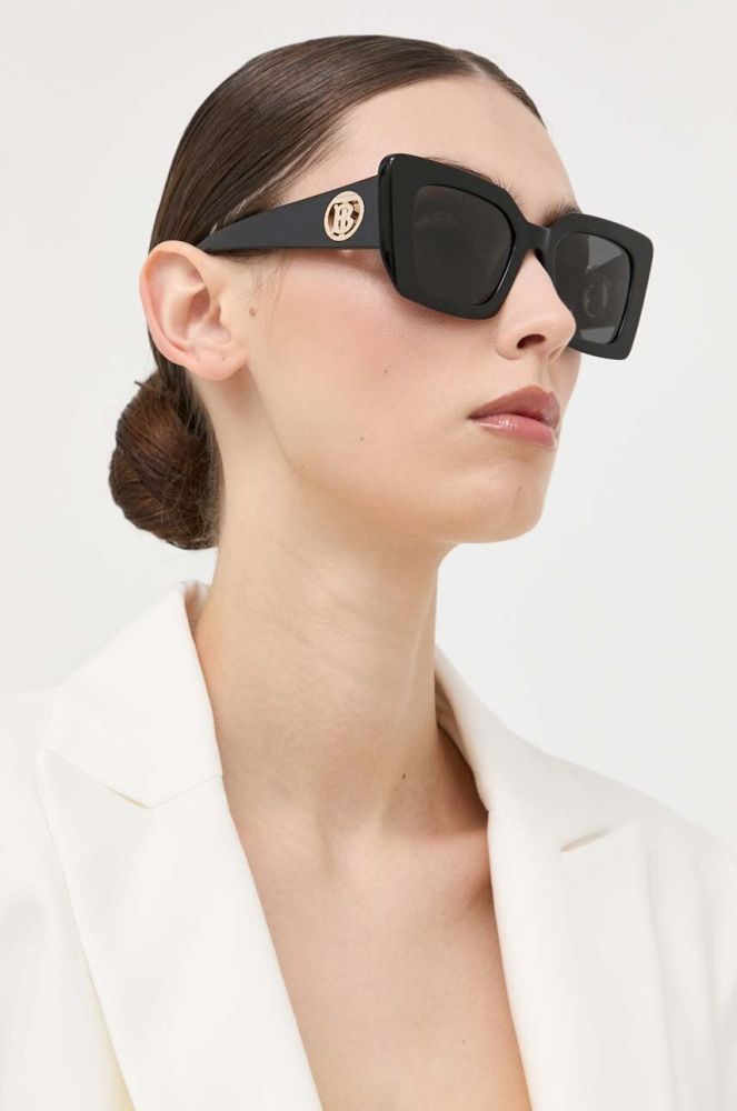 Сонцезахисні окуляри Burberry жіночі колір чорний (1846776)