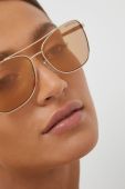Сонцезахисні окуляри MICHAEL Michael Kors жіночі колір золотий Сонцезахисні окуляри MICHAEL Michael Kors жіночі колір золотий