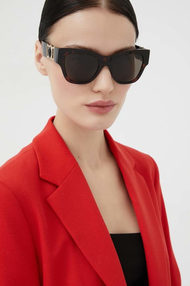 Сонцезахисні окуляри Versace жіночі колір коричневий (2332228)