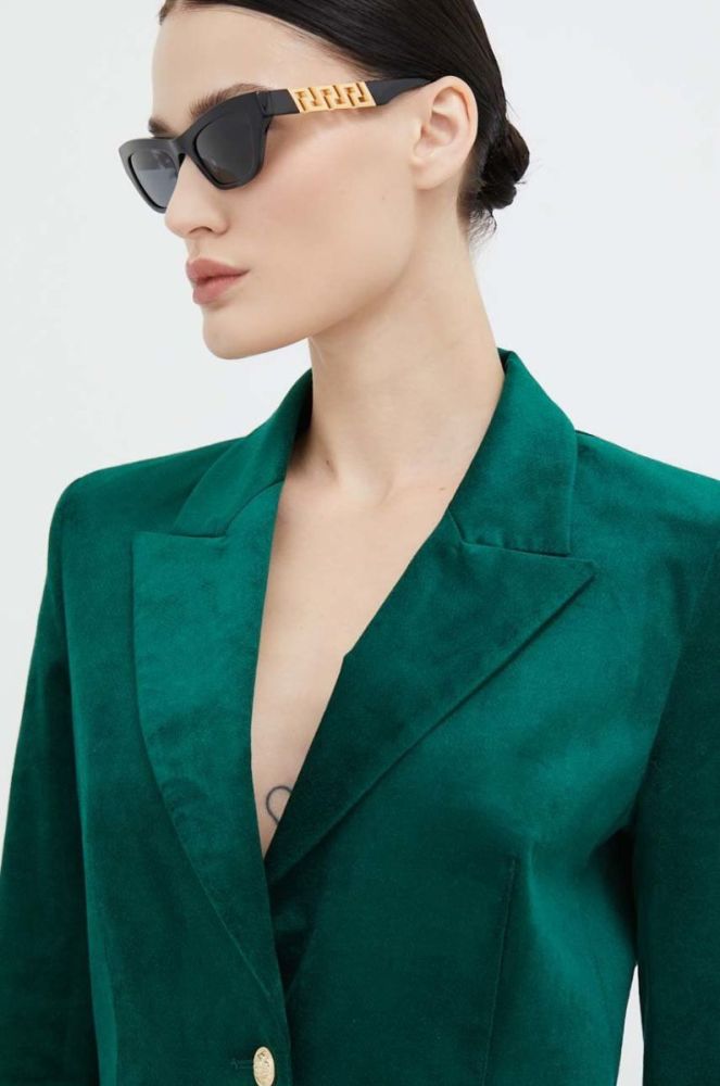 Сонцезахисні окуляри Versace жіночі колір чорний (2231564) фото 7