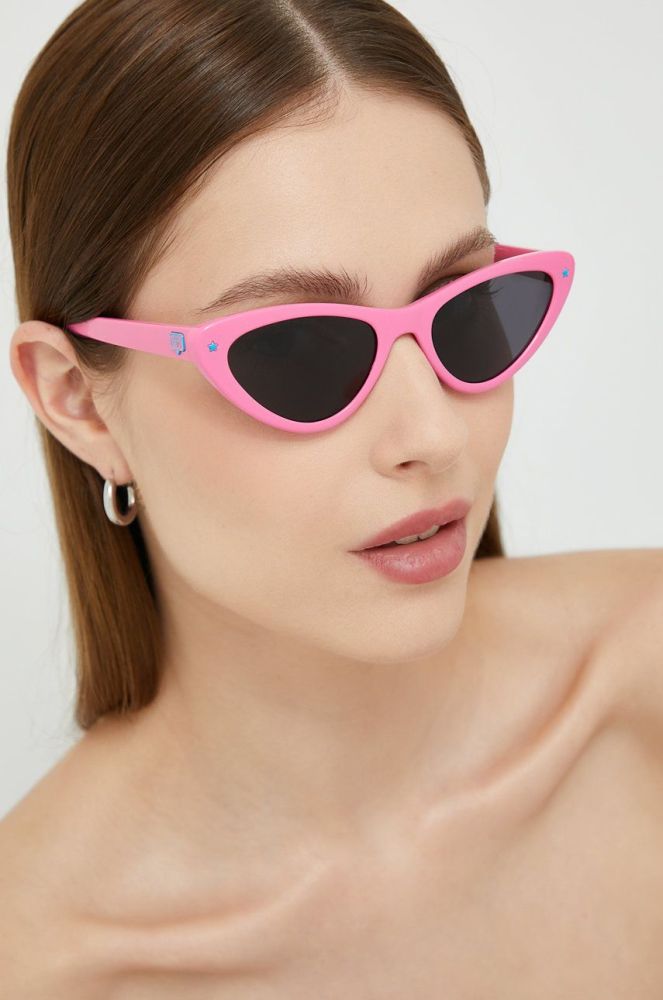 Сонцезахисні окуляри Chiara Ferragni жіночі колір рожевий (2551454)