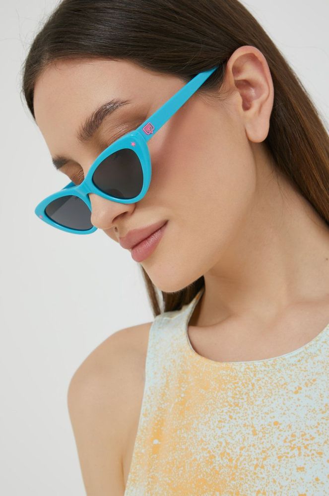 Сонцезахисні окуляри Chiara Ferragni жіночі колір бірюзовий (2551451)