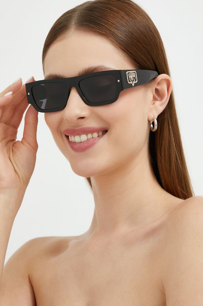 Сонцезахисні окуляри Chiara Ferragni жіночі колір чорний (2551466)