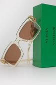Сонцезахисні окуляри Bottega Veneta жіночі колір бежевий