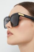 Сонцезахисні окуляри Bottega Veneta жіночі колір чорний (2475913)