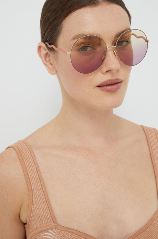Сонцезахисні окуляри Chlo? жіночі колір фіолетовий