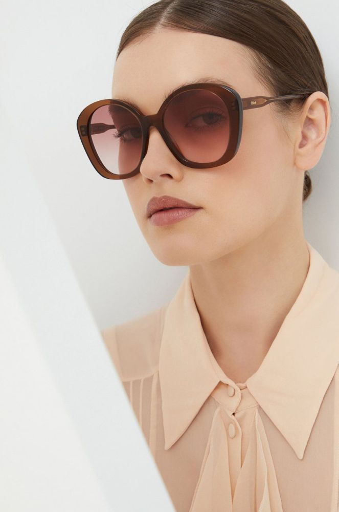 Сонцезахисні окуляри Chlo? жіночі колір коричневий (2475939)