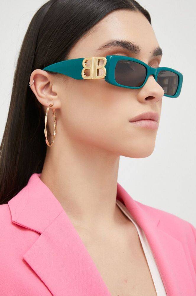 Сонцезахисні окуляри Balenciaga BB0096S жіночі колір чорний (3085501)