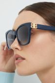 Сонцезахисні окуляри Balenciaga жіночі колір синій