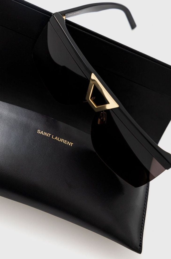 Сонцезахисні окуляри Saint Laurent жіночі колір чорний (2547054)