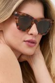 Сонцезахисні окуляри Saint Laurent жіночі колір бежевий (3079921)