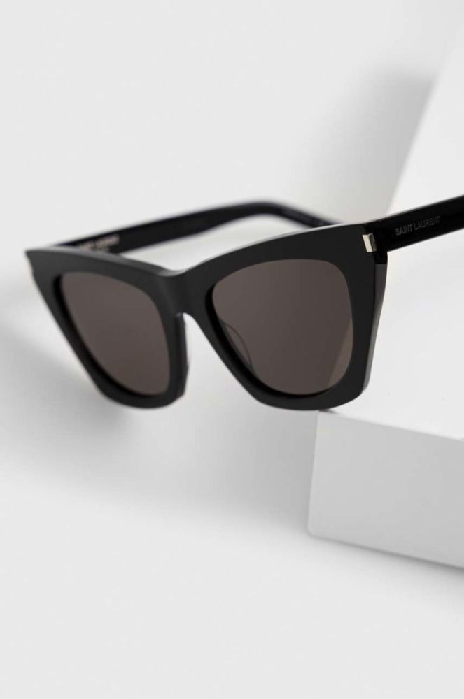 Сонцезахисні окуляри Saint Laurent жіночі колір чорний (2547021) фото 5
