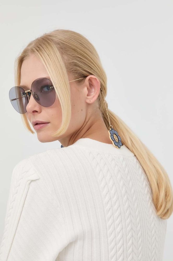 Сонцезахисні окуляри Gucci жіночі колір золотий (2795702)