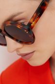 Сонцезахисні окуляри Gucci жіночі колір коричневий (2475994)