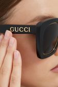 Сонцезахисні окуляри Gucci жіночі колір чорний (2475995)