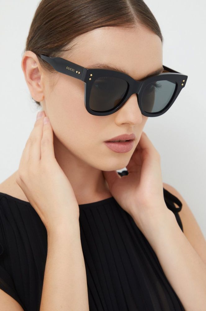 Сонцезахисні окуляри Gucci жіночі колір чорний (2476006)