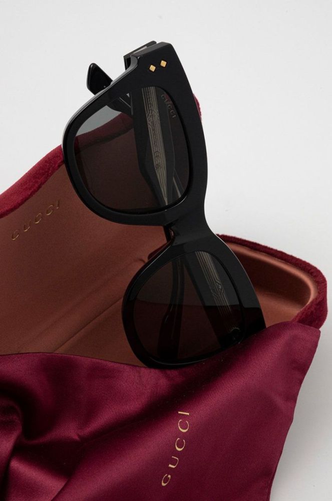 Сонцезахисні окуляри Gucci жіночі колір чорний (2476006) фото 4