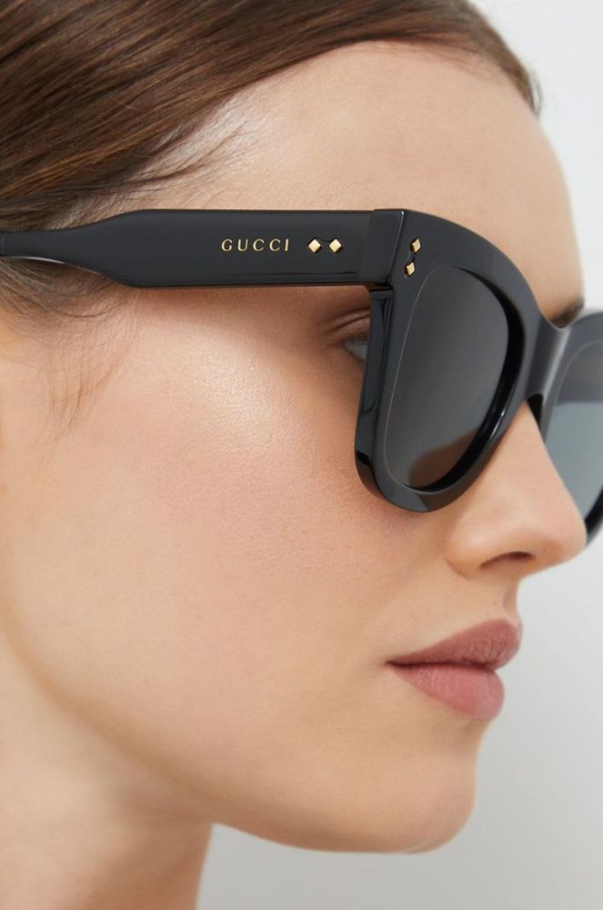 Сонцезахисні окуляри Gucci жіночі колір чорний (2476006) фото 7