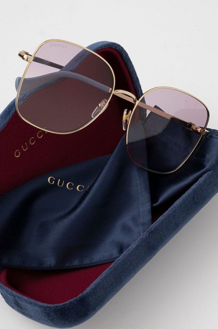 Сонцезахисні окуляри Gucci жіночі колір фіолетовий (2476012)