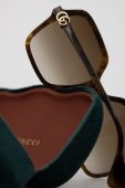 Сонцезахисні окуляри Gucci жіночі колір коричневий (2547036)