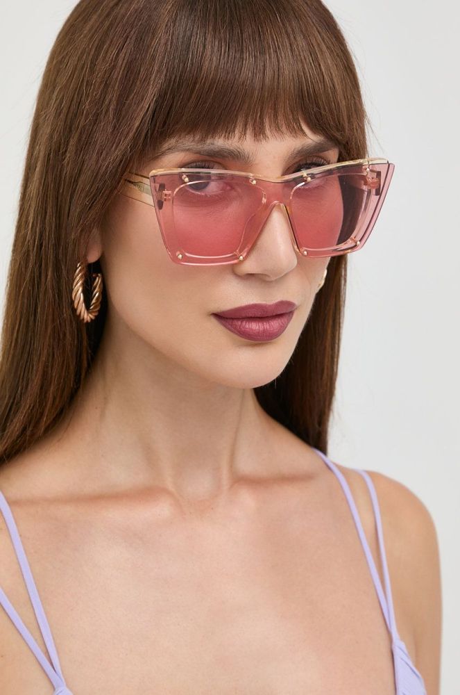 Сонцезахисні окуляри Alexander McQueen жіночі колір рожевий (2477111)