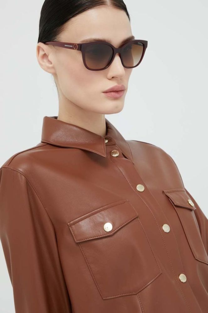 Сонцезахисні окуляри Armani Exchange жіночі колір коричневий (2781610) фото 8