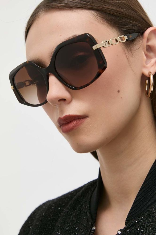 Сонцезахисні окуляри Michael Kors жіночі колір коричневий (2795725)