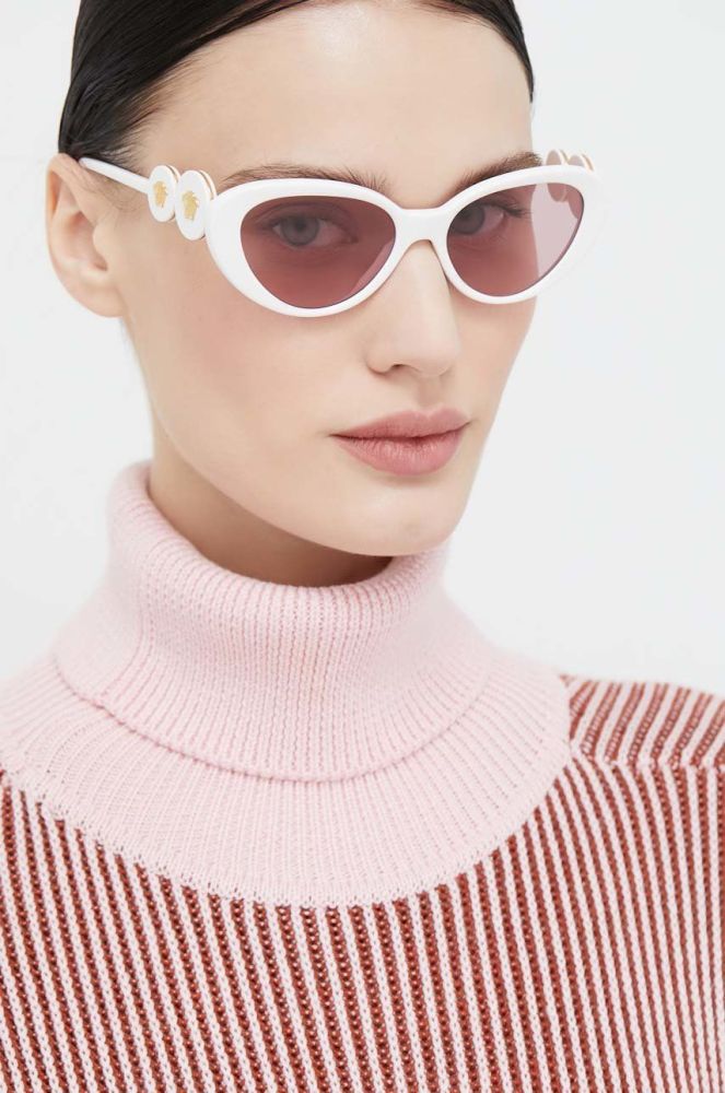 Сонцезахисні окуляри Versace жіночі колір білий (2791954)