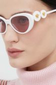 Сонцезахисні окуляри Versace жіночі колір білий (2791954)