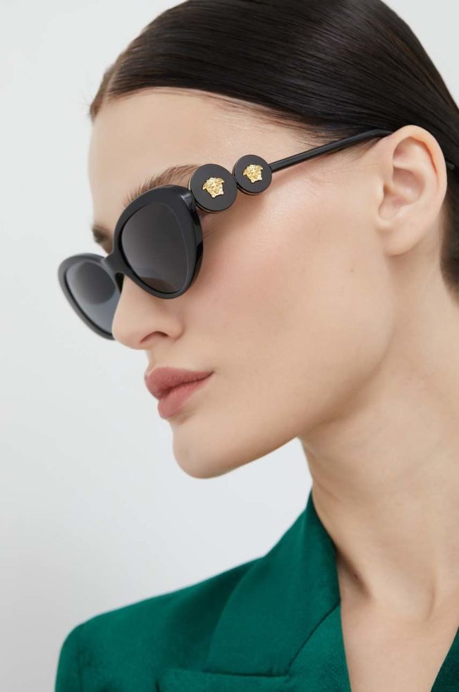 Сонцезахисні окуляри Versace жіночі колір чорний (2791955)