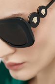 Сонцезахисні окуляри Versace жіночі колір чорний (2795728)